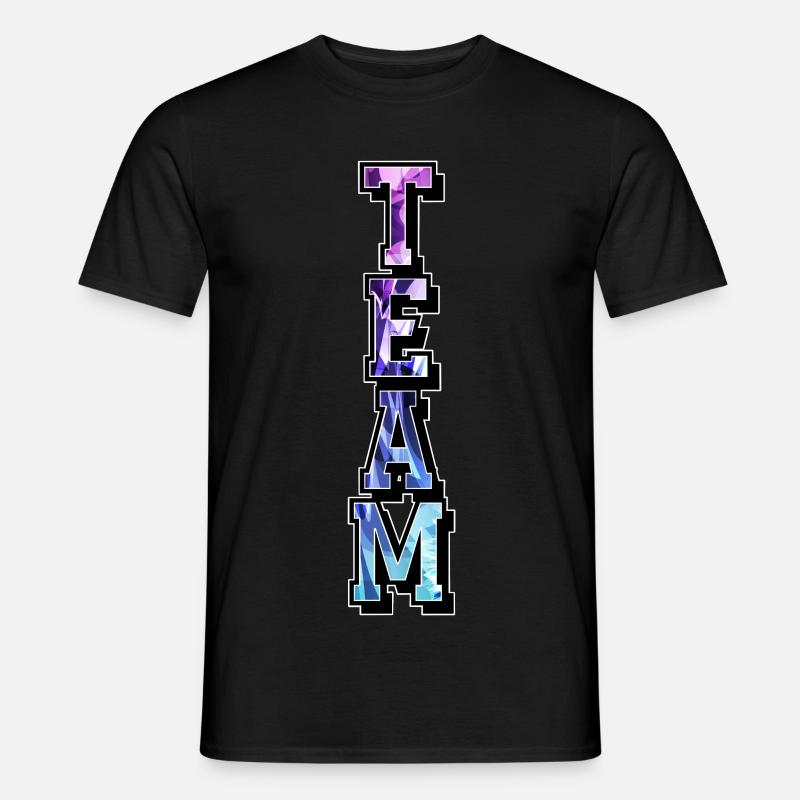 Team - Männer T-Shirt - Schwarz