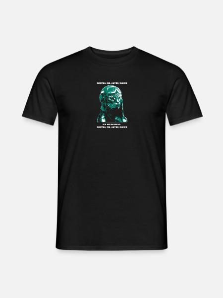 miau auf schwarz high - Männer T-Shirt - Schwarz