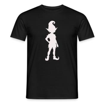 elfe- - Männer T-Shirt - Schwarz - Vorne - AI Model Male 178 light (178cm)