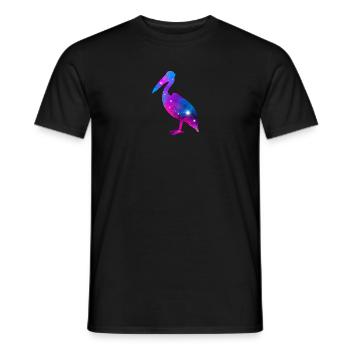 Galaxy Pelican - Männer T-Shirt - Schwarz - Vorne - AI Model Male 178 light (178cm)