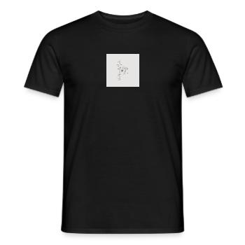 Photography Logo Star Flash - Men's T-Shirt - black - Front - AI Model Male 178 light (178cm)