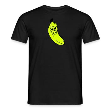 small banana - Men's T-Shirt - black - Front - AI Model Male 178 light (178cm)