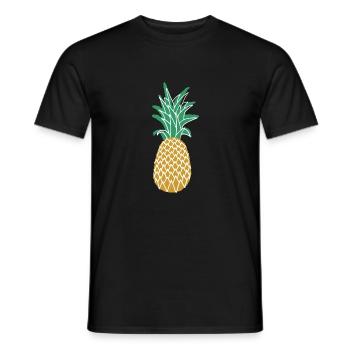 Ananas Or - T-shirt homme - noir - Devant - AI Model Male 178 light (178cm)