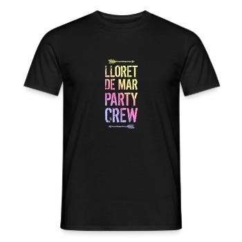 Lloret De Mar Party Crew Bunt - Männer T-Shirt - Schwarz - Vorne - AI Model Male 178 light (178cm)