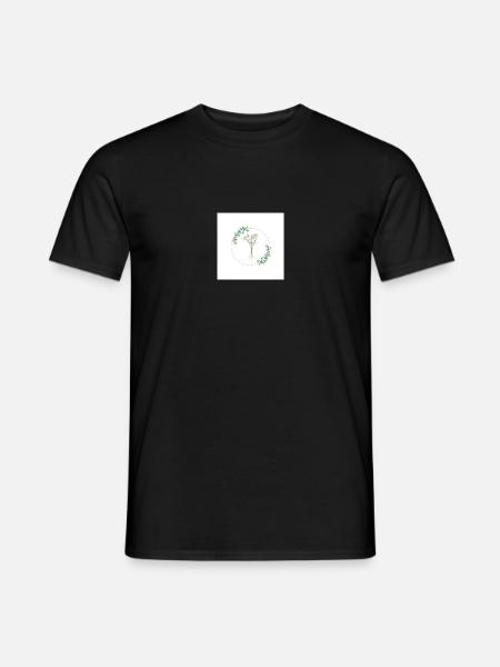 Blumenkranz - Männer T-Shirt - Schwarz