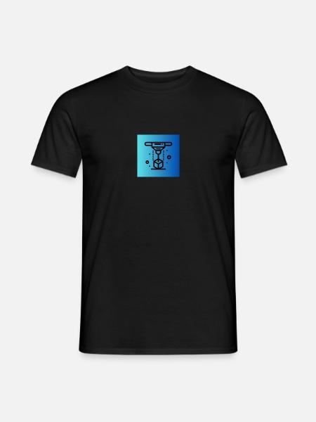 3D Druck - Männer T-Shirt - Schwarz