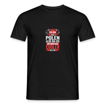 Pole Polnisch Polen - Männer T-Shirt - Schwarz - Vorne - AI Model Male 178 light (178cm)