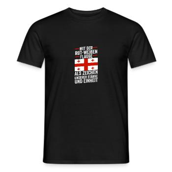 Georgier Georgien - Männer T-Shirt - Schwarz - Vorne - AI Model Male 178 light (178cm)