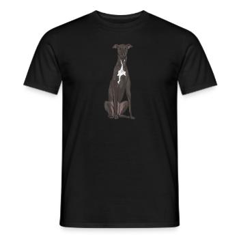 Lévrier italien Greyhound Chiens - T-shirt homme - noir - Devant - AI Model Male 178 light (178cm)
