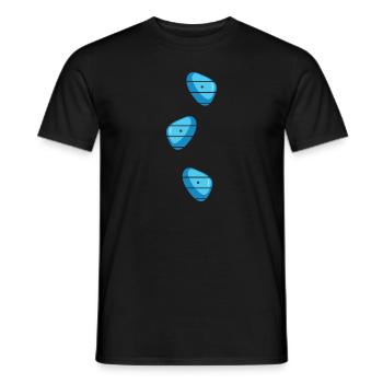 kletterwand bouldern freiklettern climbing - Männer T-Shirt - Schwarz - Vorne - AI Model Male 178 light (178cm)
