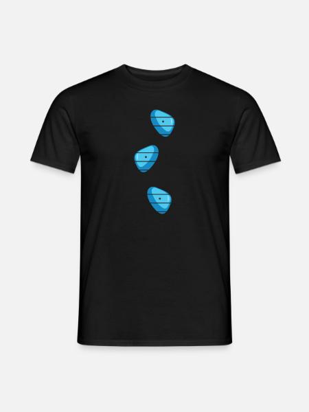 kletterwand bouldern freiklettern climbing - Männer T-Shirt - Schwarz