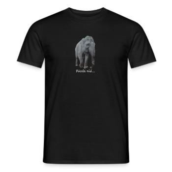 Nid rüsslä - Männer T-Shirt - Schwarz - Vorne - AI Model Male 178 light (178cm)