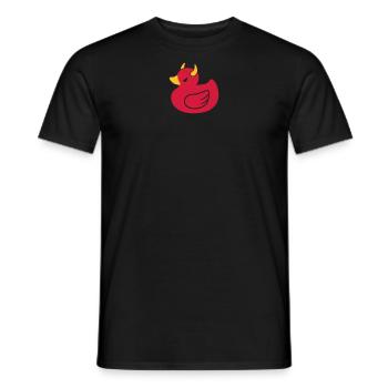 Devil Ducky - Men's T-Shirt - black - Front - AI Model Male 178 light (178cm)