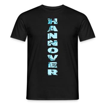 Hanover Allemagne City Font Skyline Accueil - T-shirt homme - noir - Devant - AI Model Male 178 light (178cm)