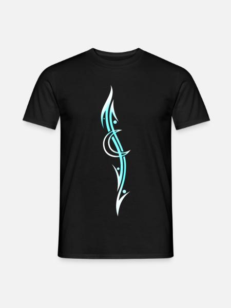 Moon Tribal Tattoo - Men's T-Shirt - black