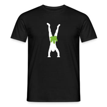 handstand - T-shirt homme - noir - Devant - AI Model Male 178 light (178cm)