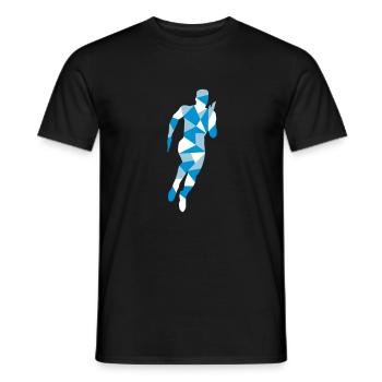 Courir, coureur - T-shirt homme - noir - Devant - AI Model Male 178 light (178cm)