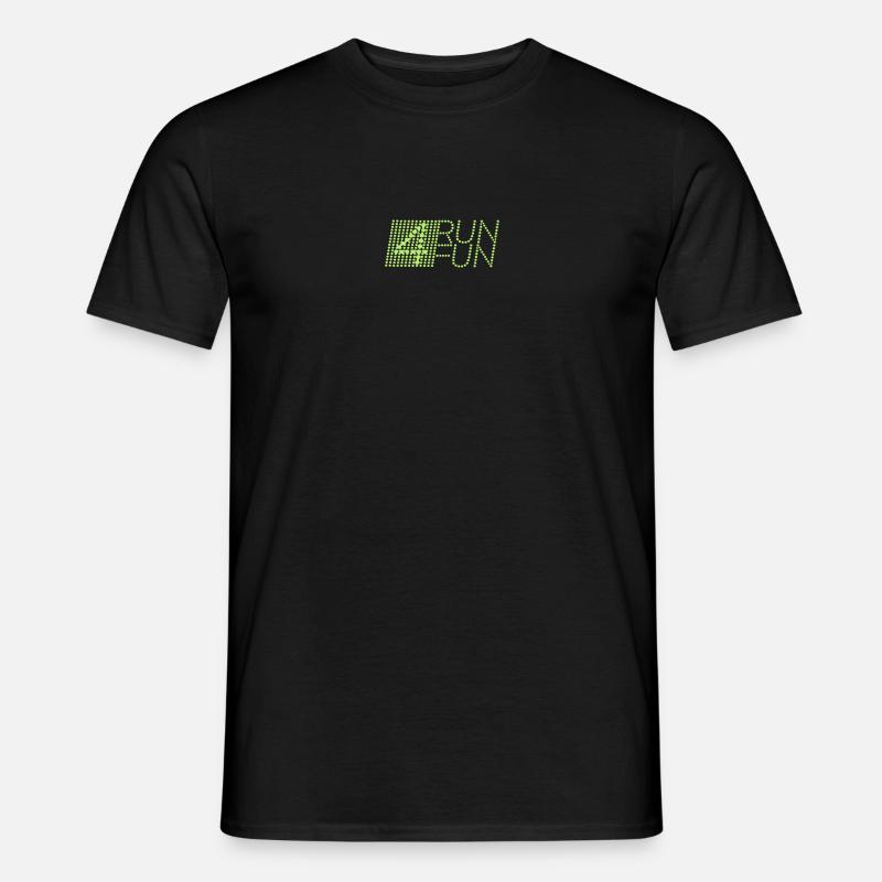 Run 4 Fun points - Männer T-Shirt - Schwarz