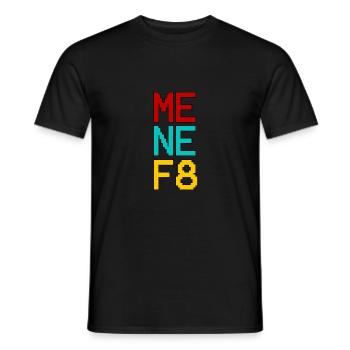 Menef8 - T-shirt homme - noir - Devant - AI Model Male 178 light (178cm)