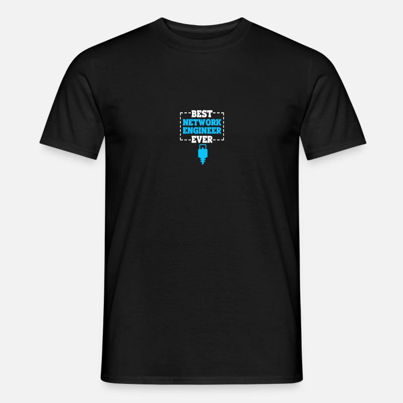Computer-Netzwerktechnik Netzwerkingenieur - Männer T-Shirt - Schwarz