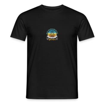 Gnomies Gardening Garden Gnome - Men's T-Shirt - black - Front - AI Model Male 178 light (178cm)