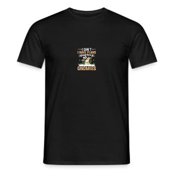Gnomies Gardening Garden Gnome - Men's T-Shirt - black - Front - AI Model Male 178 light (178cm)