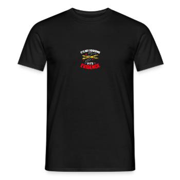 Private detective team Tatort Forensic Science - Men's T-Shirt - black - Front - AI Model Male 178 light (178cm)