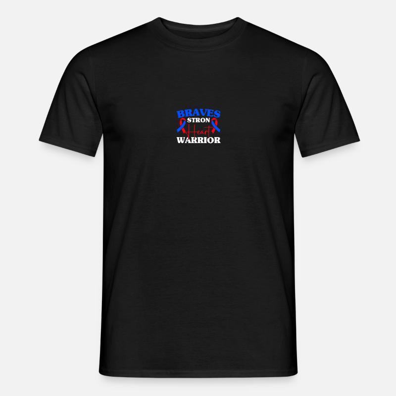Angeborener Herzfehler CHD-Bewusstsein - Männer T-Shirt - Schwarz