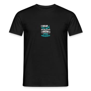 PTSD Awareness - Men's T-Shirt - black - Front - AI Model Male 178 light (178cm)