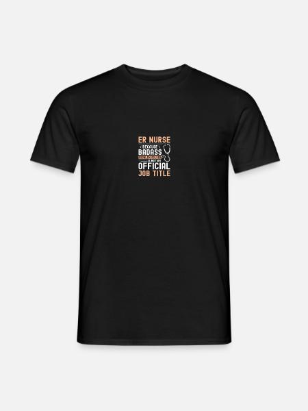 Infirmière à l’urgence - T-shirt homme - noir