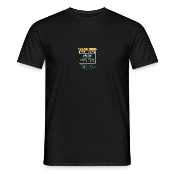 Flipper Spieler Flipper - Männer T-Shirt - Schwarz - Vorne - AI Model Male 178 light (178cm)