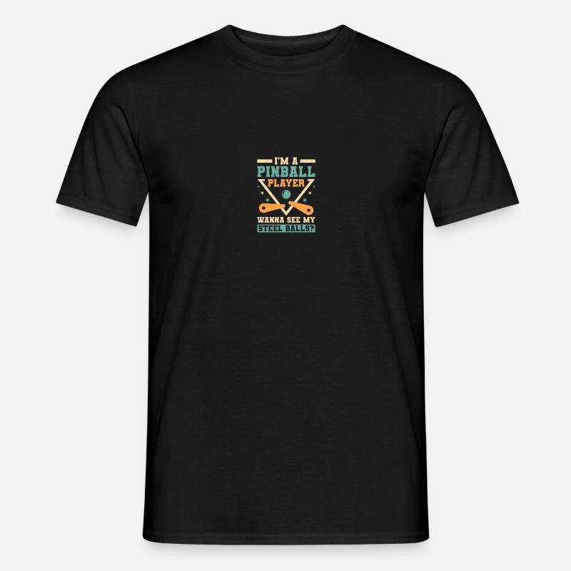 Flipper Spieler Flipper - Männer T-Shirt - Schwarz
