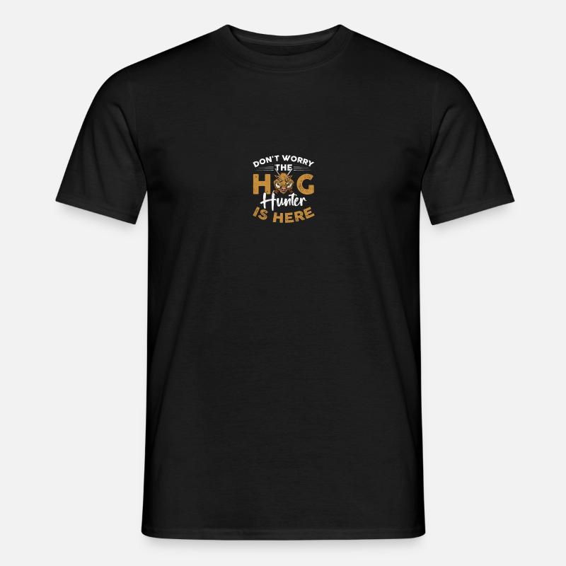Hog Hunter Schweinejagd - Männer T-Shirt - Schwarz