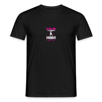 Proud gymnastics mom - Men's T-Shirt - black - Front - AI Model Male 178 light (178cm)