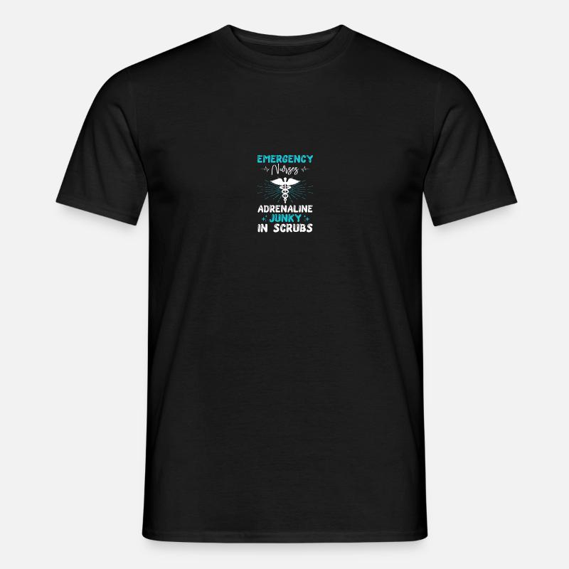 ER Krankenschwester Notfall Krankenschwester - Männer T-Shirt - Schwarz