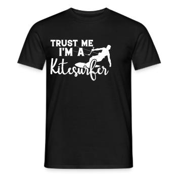 Kiteboarding Lover - Croyez-moi, je suis un kitesurfeur - T-shirt homme - noir - Devant - AI Model Male 178 light (178cm)