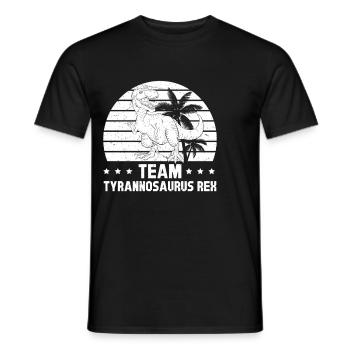 Équipe Tyrannosaurus Rex - Dinosaure Drôle Dino - T-shirt homme - noir - Devant - AI Model Male 178 light (178cm)