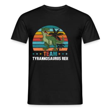 Dinosaur Funny Dino Lover - Team Tyrannosaurus Rex - Männer T-Shirt - Schwarz - Vorne - AI Model Male 178 light (178cm)