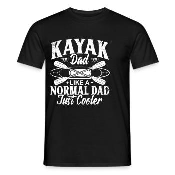 Kayak Dad like a normal Dad just cooler - Kayaker - Men's T-Shirt - black - Front - AI Model Male 178 light (178cm)