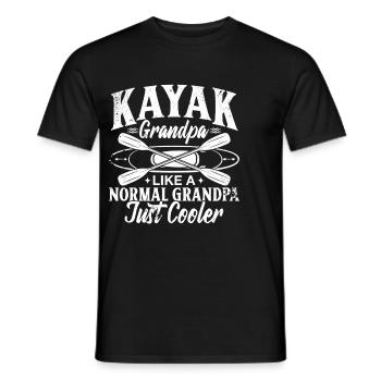 Kayak Papi comme un Papi normal juste plus frais - - T-shirt homme - noir - Devant - AI Model Male 178 light (178cm)