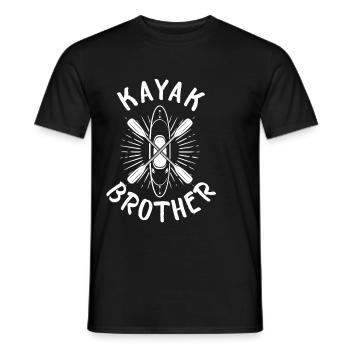 Kayak Brother Kayaking Canoeing Brother Kayaker - Männer T-Shirt - Schwarz - Vorne - AI Model Male 178 light (178cm)