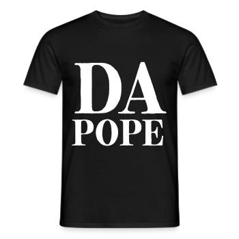 DA POPE Leo - Männer T-Shirt - Schwarz - Vorne - AI Model Male 178 light (178cm)