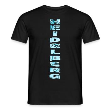 Heidelberg Deutschland Stadt Schrift Skyline - Männer T-Shirt - Schwarz - Vorne - AI Model Male 178 light (178cm)