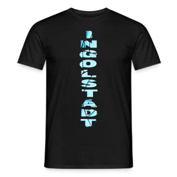 Ingolstadt Deutschland Stadt Schrift Skyline - Männer T-Shirt - Schwarz - Vorne - AI Model Male 178 light (178cm)