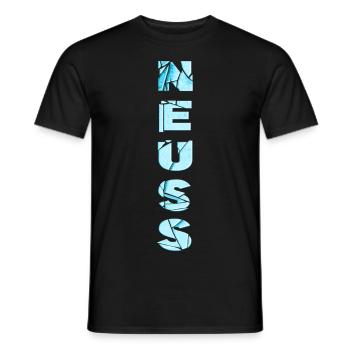 Neuss Deutschland Stadt Schrift Skyline Heimat - Männer T-Shirt - Schwarz - Vorne - AI Model Male 178 light (178cm)