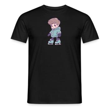 Patinage sur glace Patinage sur glace - T-shirt homme - noir - Devant - AI Model Male 178 light (178cm)