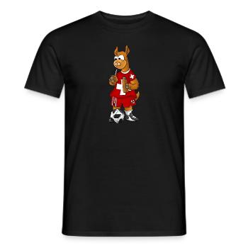 Lama suisse - T-shirt homme - noir - Devant - AI Model Male 178 light (178cm)