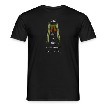 Festival médiéval de la Renaissance - T-shirt homme - noir - Devant - AI Model Male 178 light (178cm)