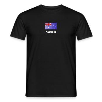 geschenke Australier, Flagge Australien, Australi - Männer T-Shirt - Schwarz - Vorne - AI Model Male 178 light (178cm)
