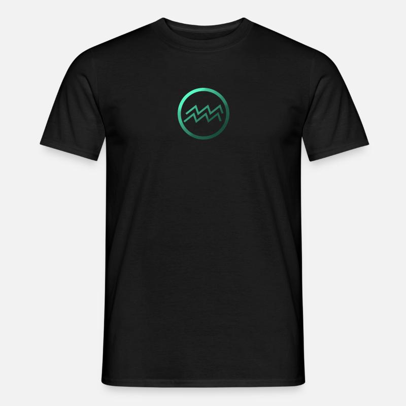 Wassermann-Logo - Männer T-Shirt - Schwarz